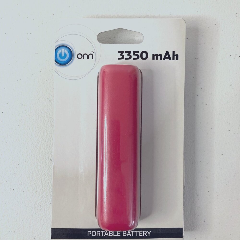 Pocket/Purse Charger for Portable Devices (Pink) - 3350 mAh